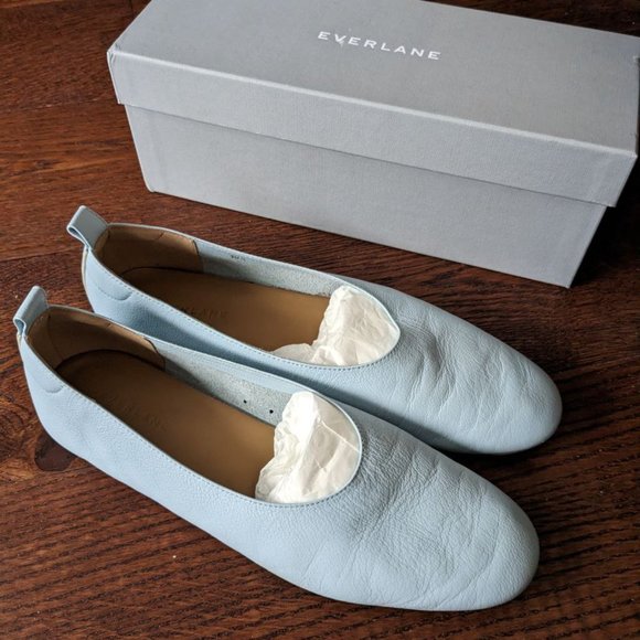 Blue Everlane Leather Day Glove Flats - Picture 3 of 4